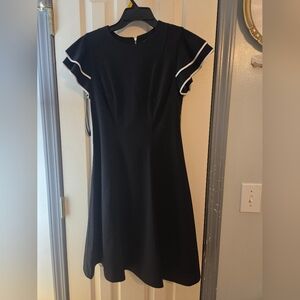 Tommy Hilfiger Black Dress with White Accents